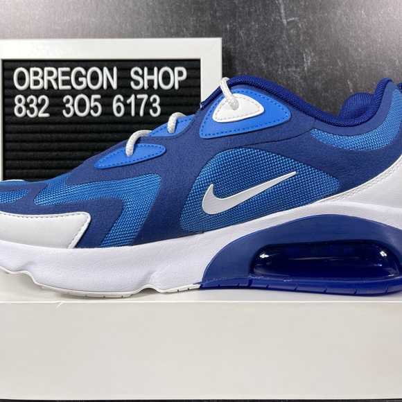 NIKE AIR MAX 200 PACIFIC BLUE MENS SHOES SIZE 11 TRACK AND FIELD WHITE NEW - Picture 8 of 10